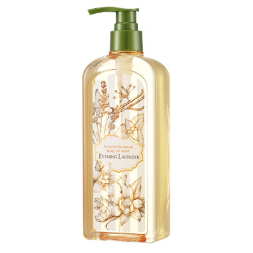 [1446] Nature Republic Perfume De Nature Body Oil Wash_Evening Lavender 345ml